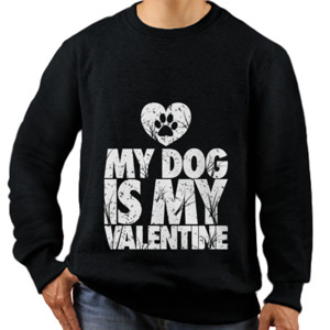Jaket Sweater my dog is my valentine