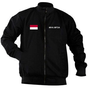 Jaket Bomber Jaket hoodie premium black