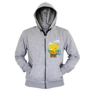 Hoodie Zipper Ride A Cycle