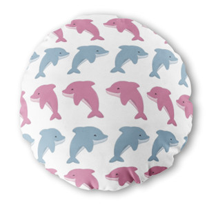 Bantal Bulat Dolphin - Bantal Bulat by Co_mbro
