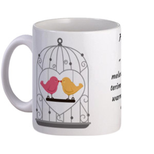 Mug Hadiah / Kado Anniversary wedding - (Mug Couple)