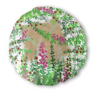 Bantal Bulat Round Pillow - Garden