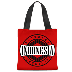 Tas Tote Fullprint BHINNEKA TUNGGAL IKA INDONESIA