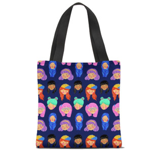 Tas Tote Fullprint Pretty Faces Diversity