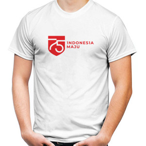 Kaos HUT RI 75 INDONESIA MAJU