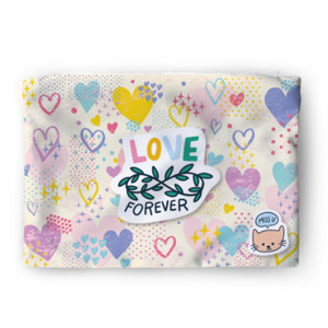 Sarung Bantal Cute Cat -Love forever-