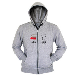 Hoodie Zipper Sikat gigi