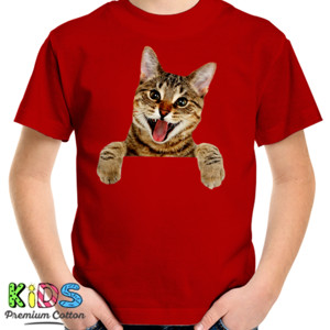 Kaos 3D Smile Cat