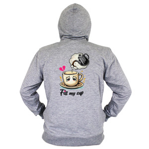 Hoodie Zipper Fill Me