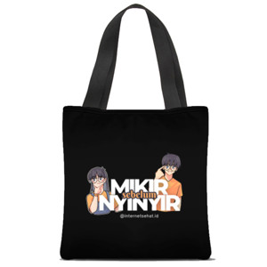 Tas Tote Fullprint mikir sebelum nyinyir