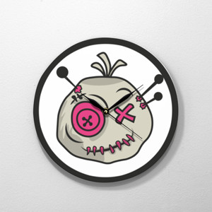 Jam Dinding Jam Dinding Kayu Bundar Voodoo Token