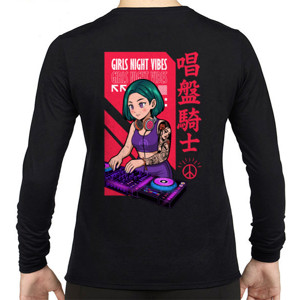 Kaos Kaos DJ Anime Girls Night Vibes – Streetwear Unise