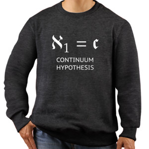 Jaket Sweater Continuum Hypothesis (Gelap) - Pria & Wanita