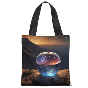 Tas Tote Fullprint galaksi dalam apel