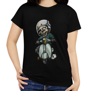 Kaos Sweater Vespa Skull