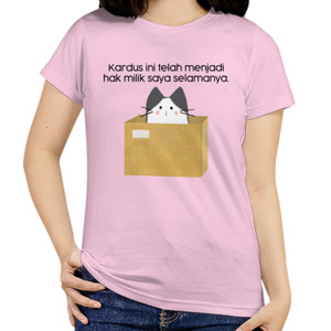 Kaos Wanita Lengan Pendek Puspus - Kardus