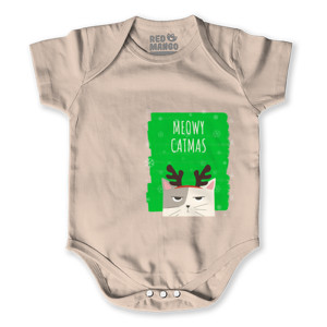 Baby Jumper Meowy Catmas - Kaos Natal Lucu