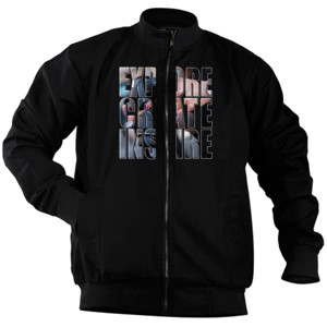 Jaket Bomber Explore Create Inspire