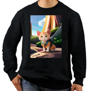 Jaket Sweater Kucing berpetualang