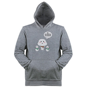 Jaket Hoodie Hi I’m Pentol, I’m White
