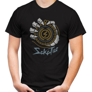 Kaos Sakatiar skull hand funny shirt