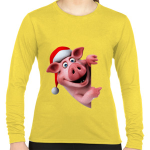 Kaos Hola Pig Santa