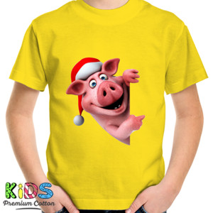 Kaos Hola Pig Santa