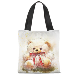 Tas Tote Fullprint Boneka beruang ku