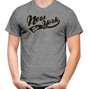 Kaos New York Tipografi 