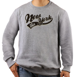 Jaket Sweater New York Tipografi 