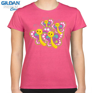 Kaos kaos pink butterfly