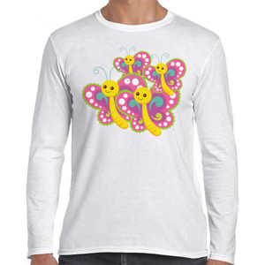 Kaos kaos pink butterfly