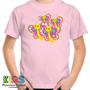 Kaos kaos pink butterfly