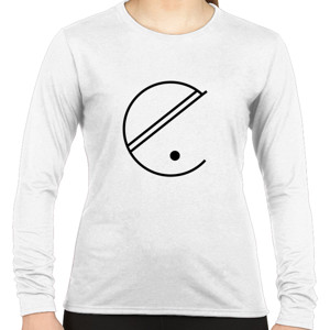 Kaos Kaos Wanita Simple C  Lengan Panjang White