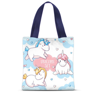 Tas Tote Fullprint unicorn set