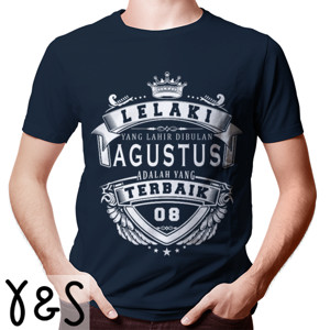Kaos T-SHIRT LELAKI TERBAIK AGUSTUS - D2