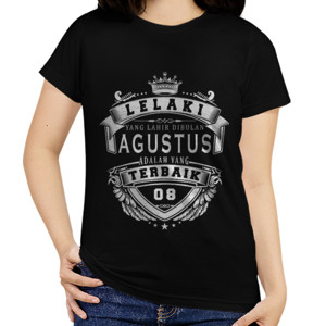 Kaos T-SHIRT LELAKI TERBAIK AGUSTUS - D2