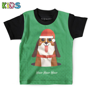 Kaos Anak Full-Print Natal (haw haw haw)