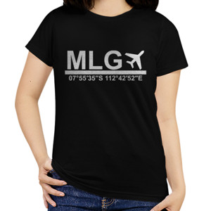 Kaos Kode IATA Bandara Abdul Rachman Malang MLG