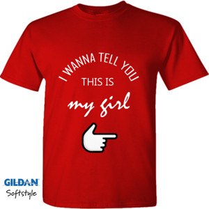 Kaos Couple My Girl Merah