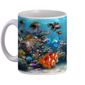 Mug mug ikan aquarium