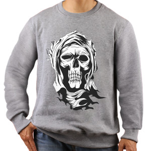 Jaket Sweater Warning Skull