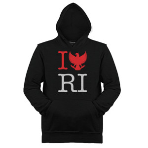 Jaket Hoodie I Love Republik Indonesia