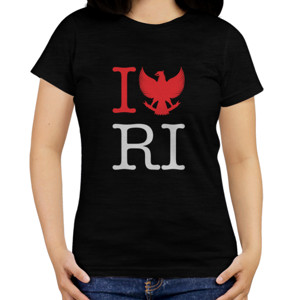 Kaos I Love Republik Indonesia