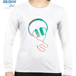 Kaos Gildan Premium Long sleeve ladies t-shirt