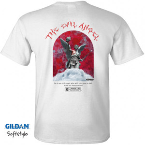 Kaos Kaos Streetwear The Evil Angel White