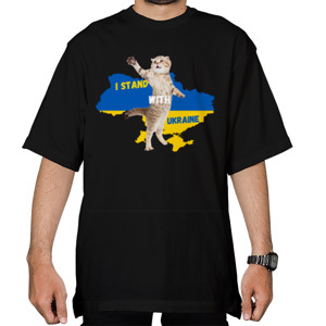 Kaos Oversize I stand with Ukraine