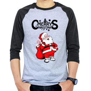 Kaos Raglan CHRISTMAS SANTA WITH GIFTS - 2