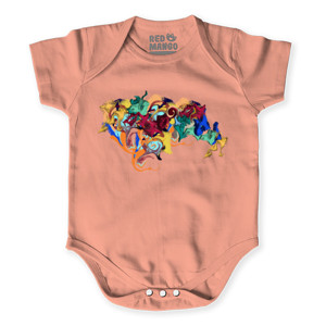 Baby Jumper Peta Asia Abstrak Colorfull