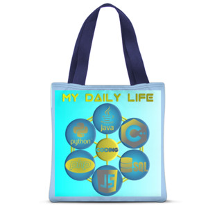 Tas Tote Fullprint Programmer's daily life